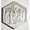 Replica della formella del 14 sec. del campanile di Giotto raffigurante uno studio medico