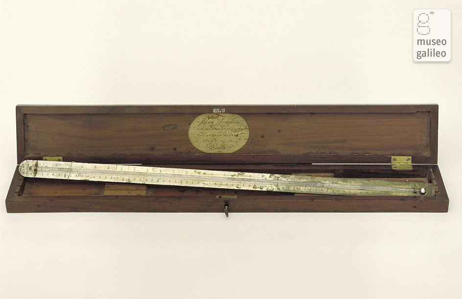 Scatola con termometro a mercurio (Inv. 1718)